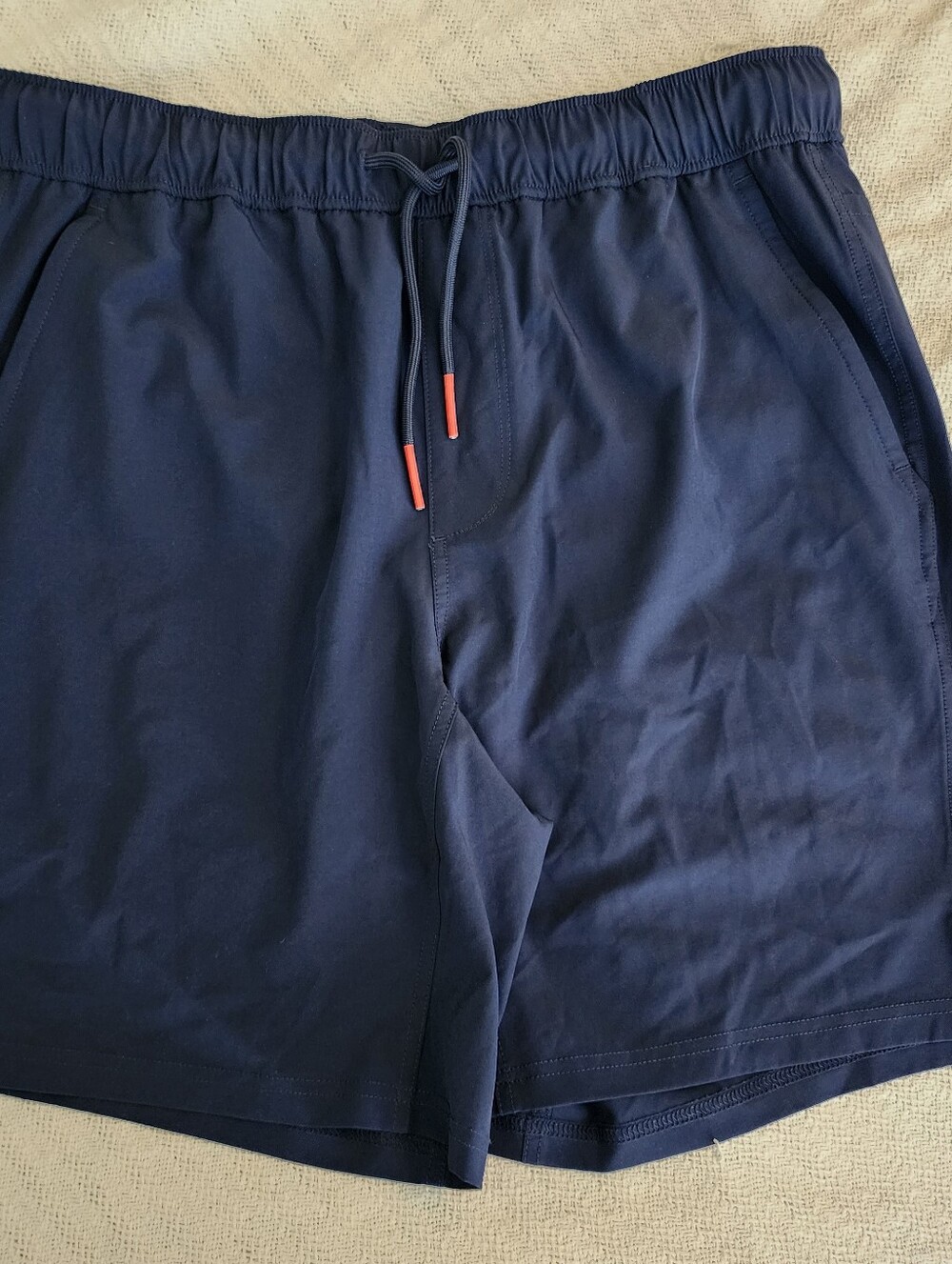 rag & bone Men's Blue Performance Active Shorts Elastic Waist Size Medium